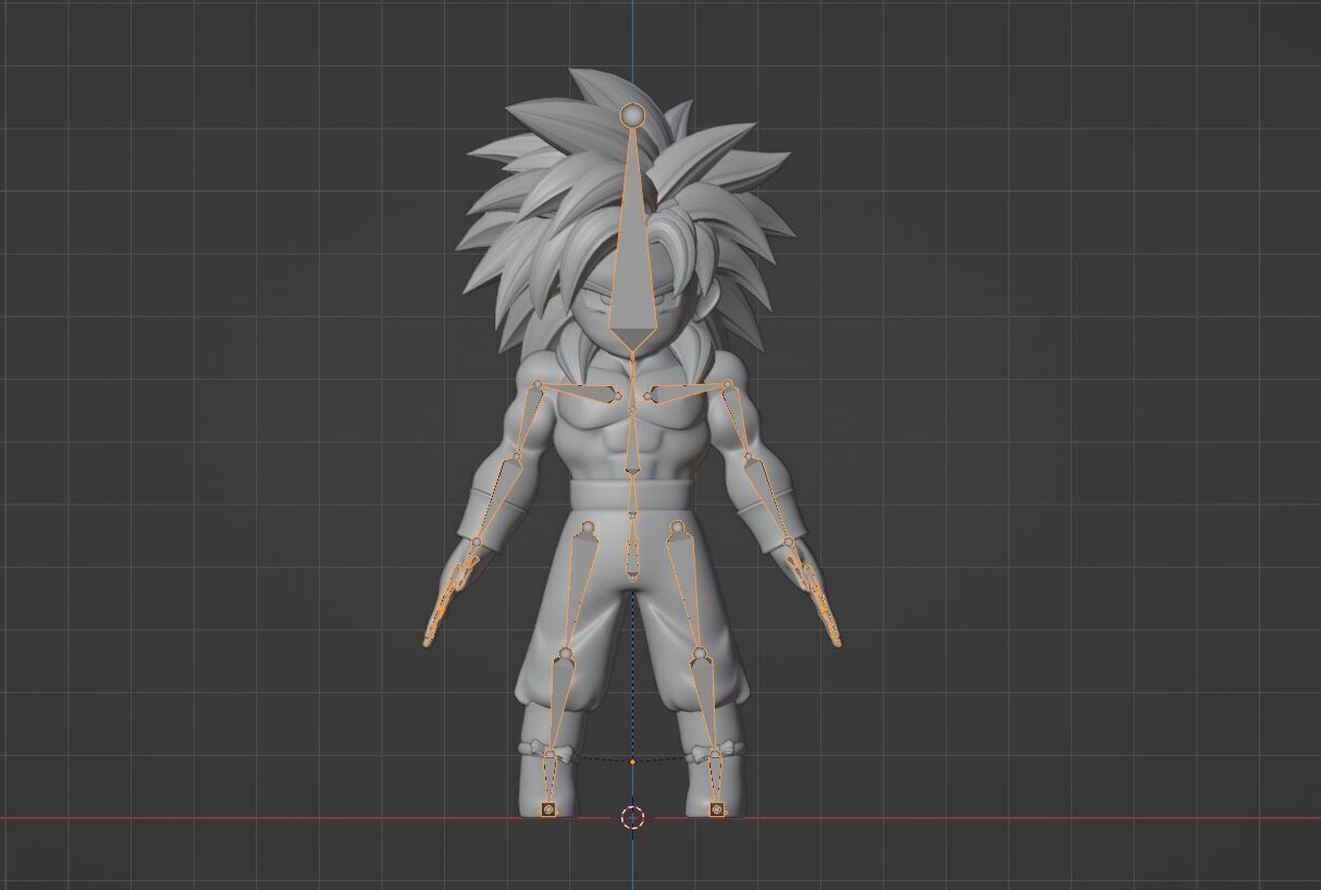 Goku Mini Super Saiyan 4 - Dragonball Daima 3D model_16