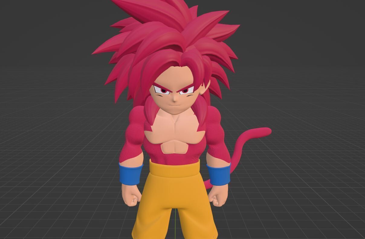 Goku Mini Super Saiyan 4 - Dragonball Daima 3D model_10