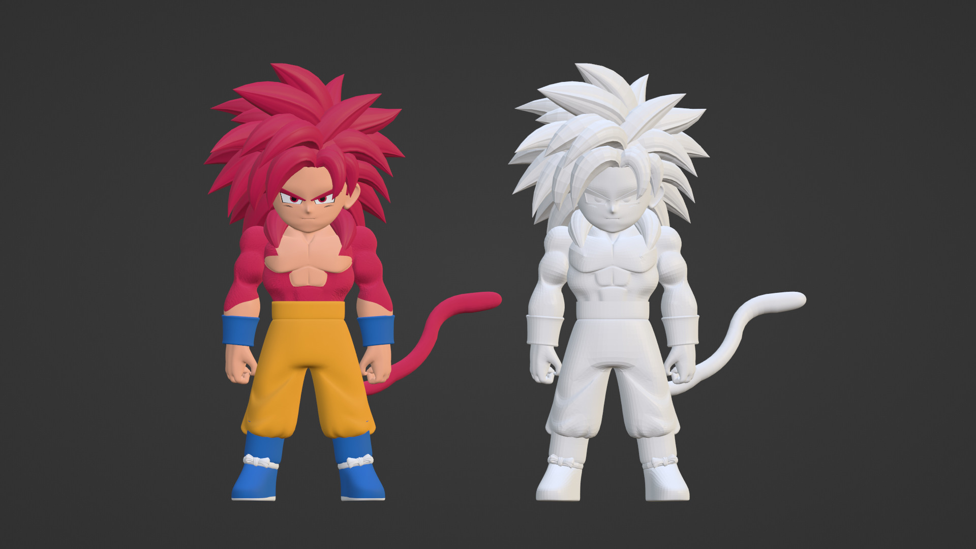 Goku Mini Super Saiyan 4 - Dragonball Daima 3D model_18