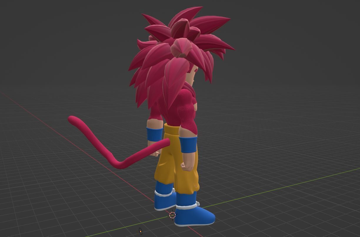 Goku Mini Super Saiyan 4 - Dragonball Daima 3D model_9