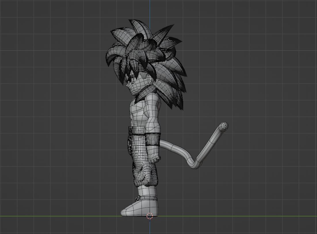 Goku Mini Super Saiyan 4 - Dragonball Daima 3D model_12