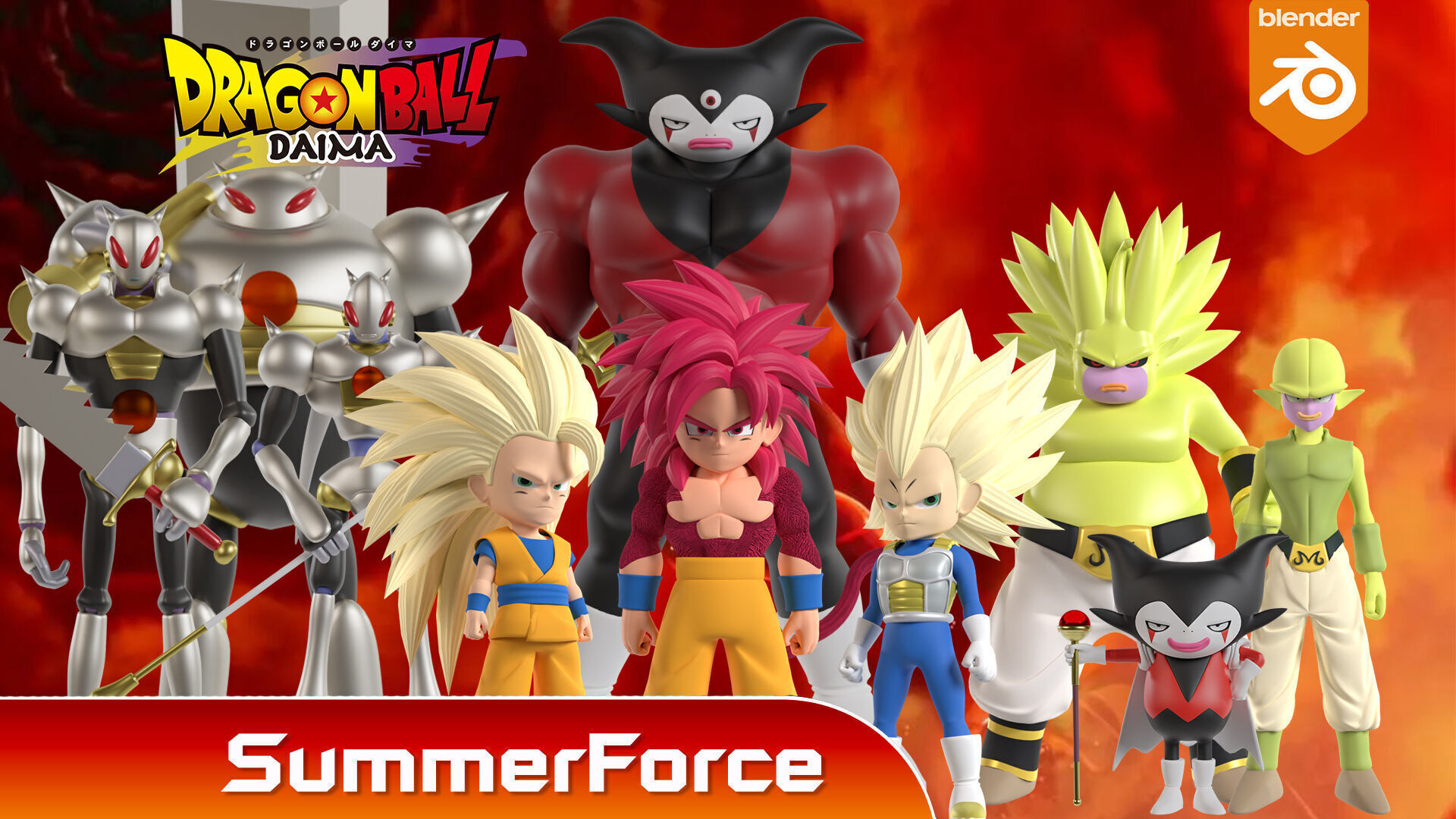 Goku Mini Super Saiyan 4 - Dragonball Daima 3D model_4