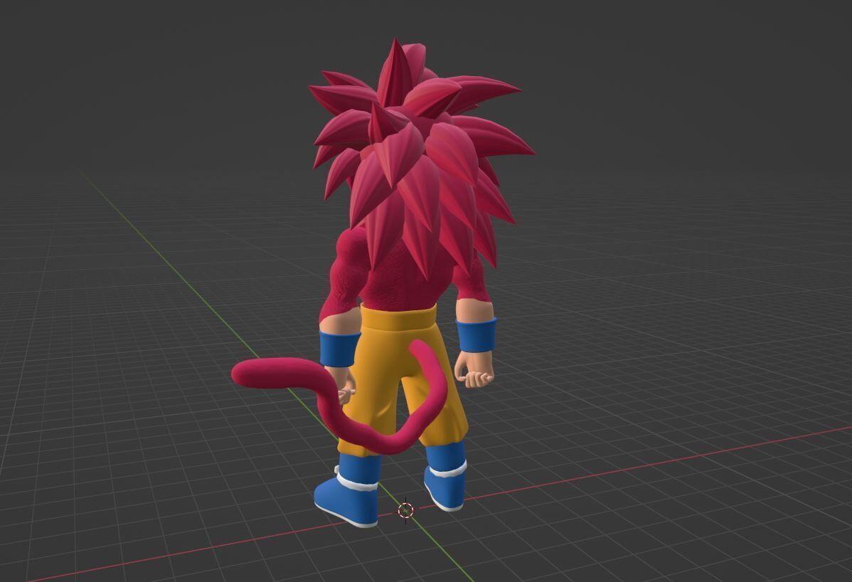 Goku Mini Super Saiyan 4 - Dragonball Daima 3D model_8