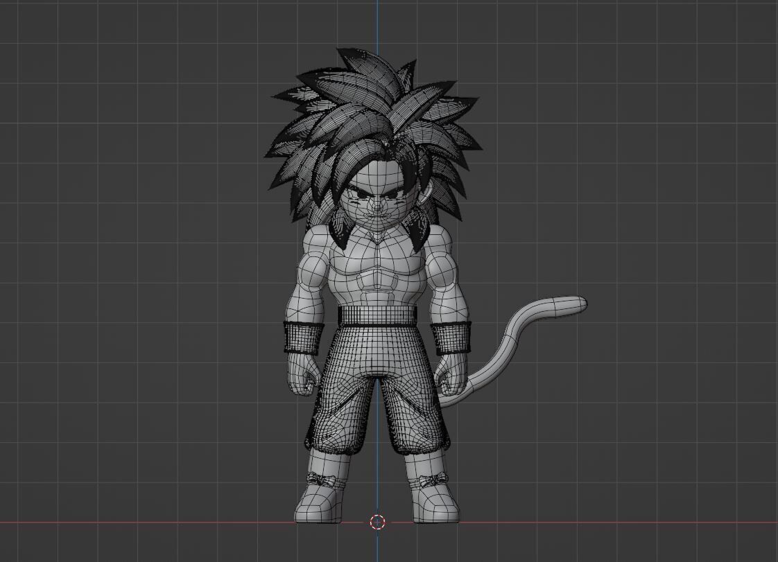 Goku Mini Super Saiyan 4 - Dragonball Daima 3D model_11