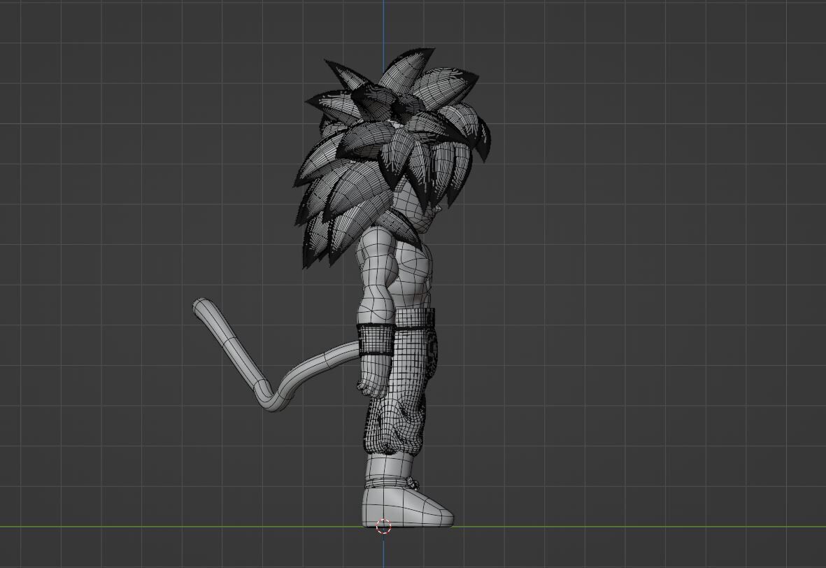 Goku Mini Super Saiyan 4 - Dragonball Daima 3D model_14