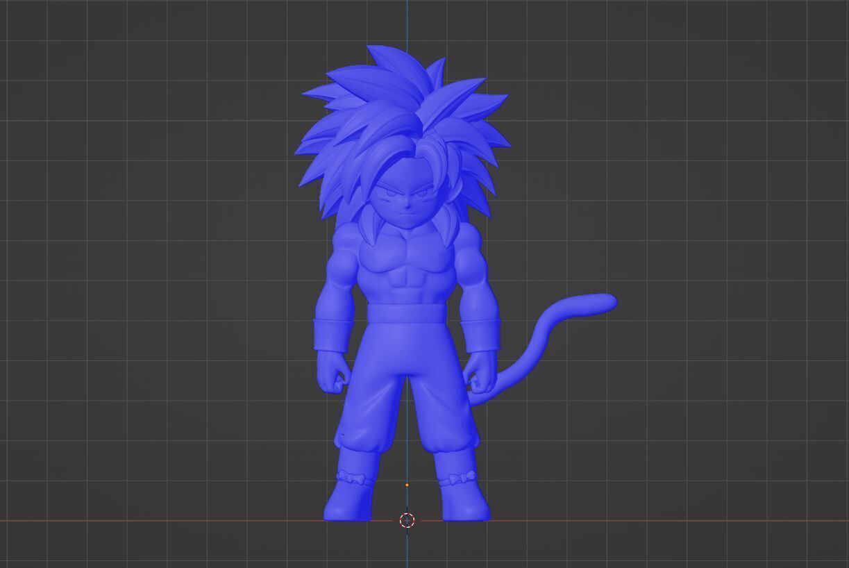 Goku Mini Super Saiyan 4 - Dragonball Daima 3D model_17