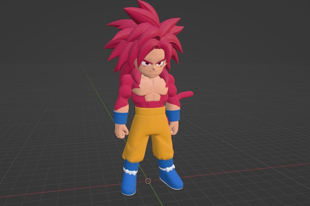 Goku Mini Super Saiyan 4 - Dragonball Daima 3D model_6