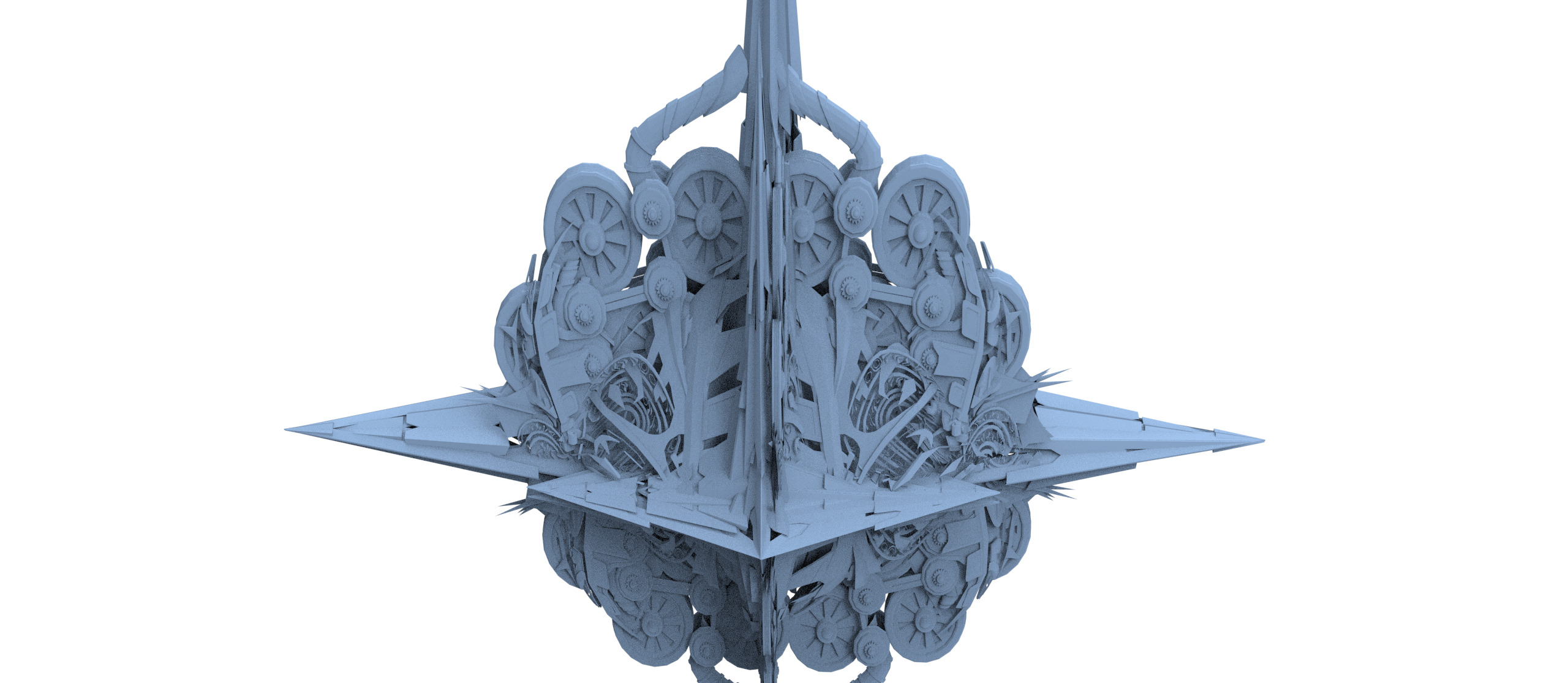 Ivy Tortoise Steampunk ship 13  3D model_1