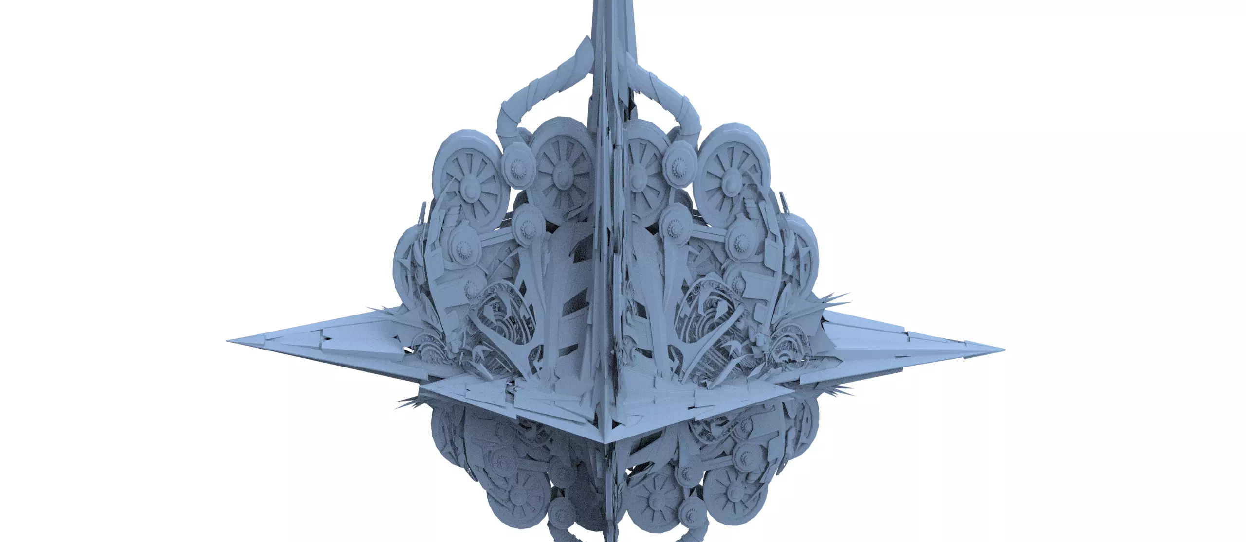 Ivy Tortoise Steampunk ship 13  3D model_0