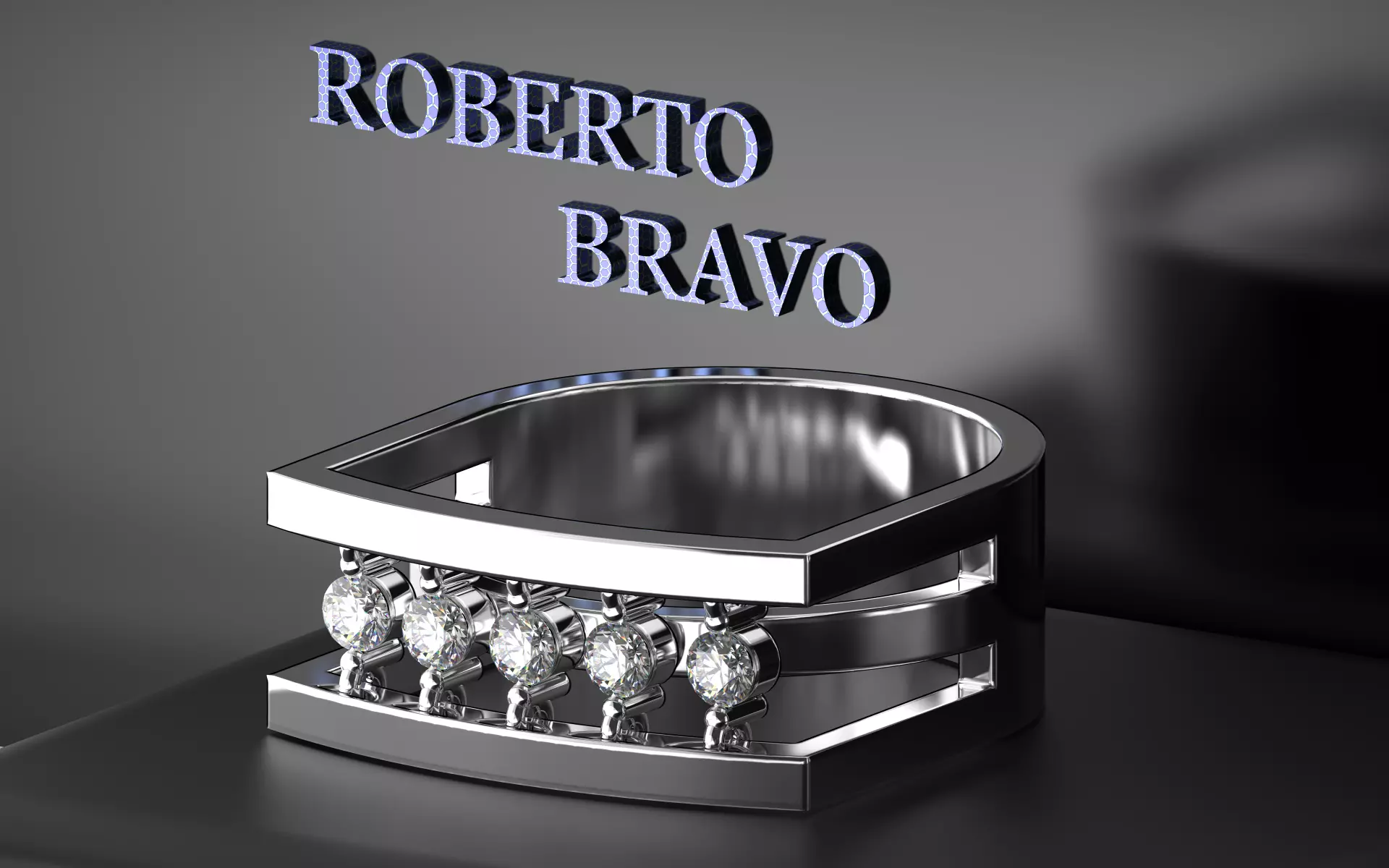 Ring Roberto Bravo - Salsa Collection  3D print model_0