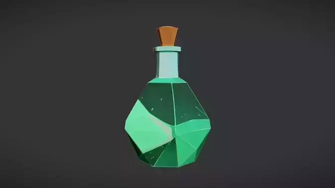 green potion bottle