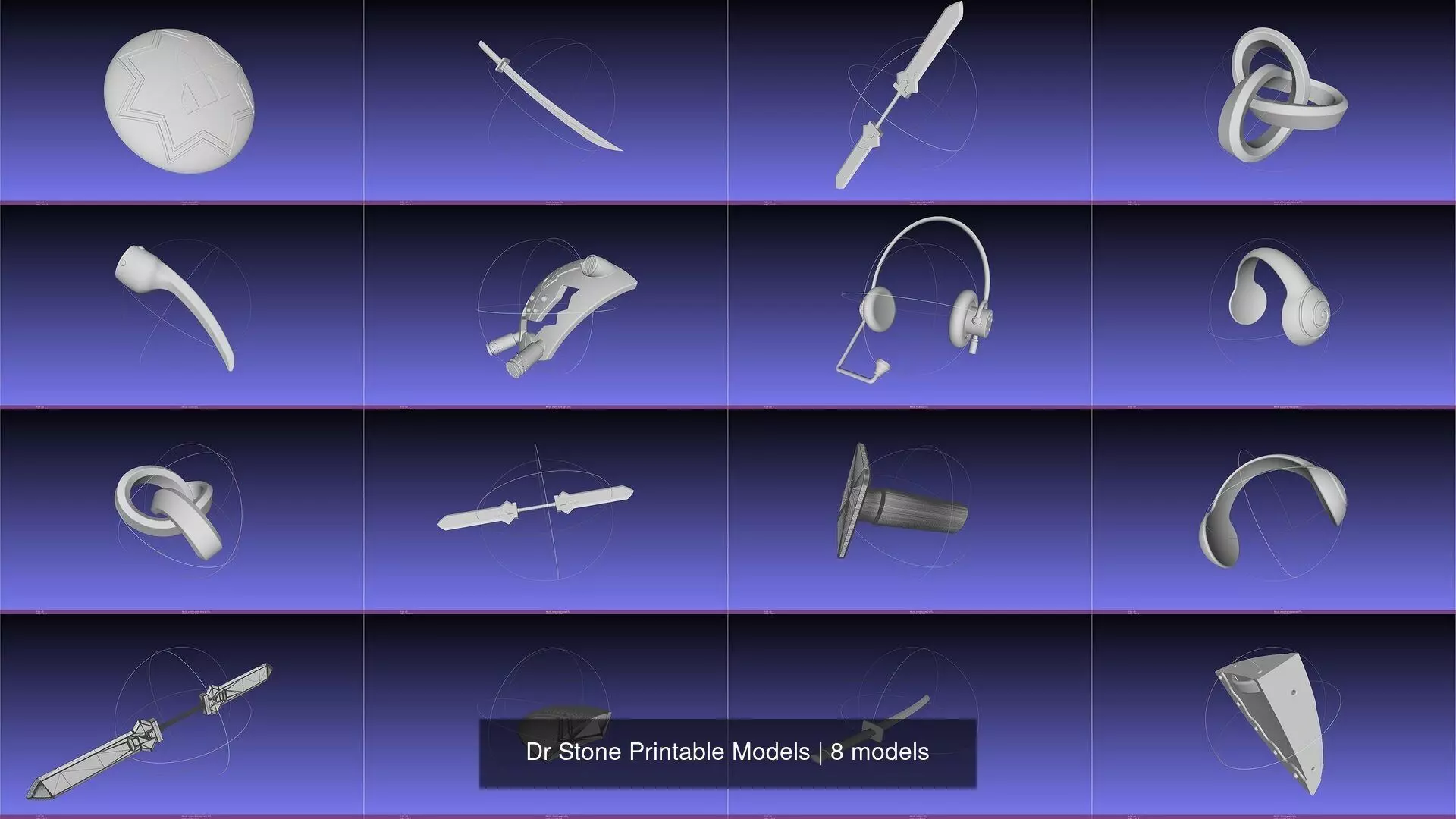 Dr Stone Printable Models 3D Model Collection_0