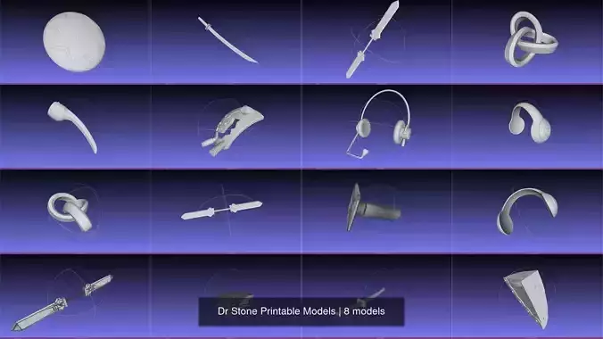 Dr Stone Printable Models 3D Model Collection