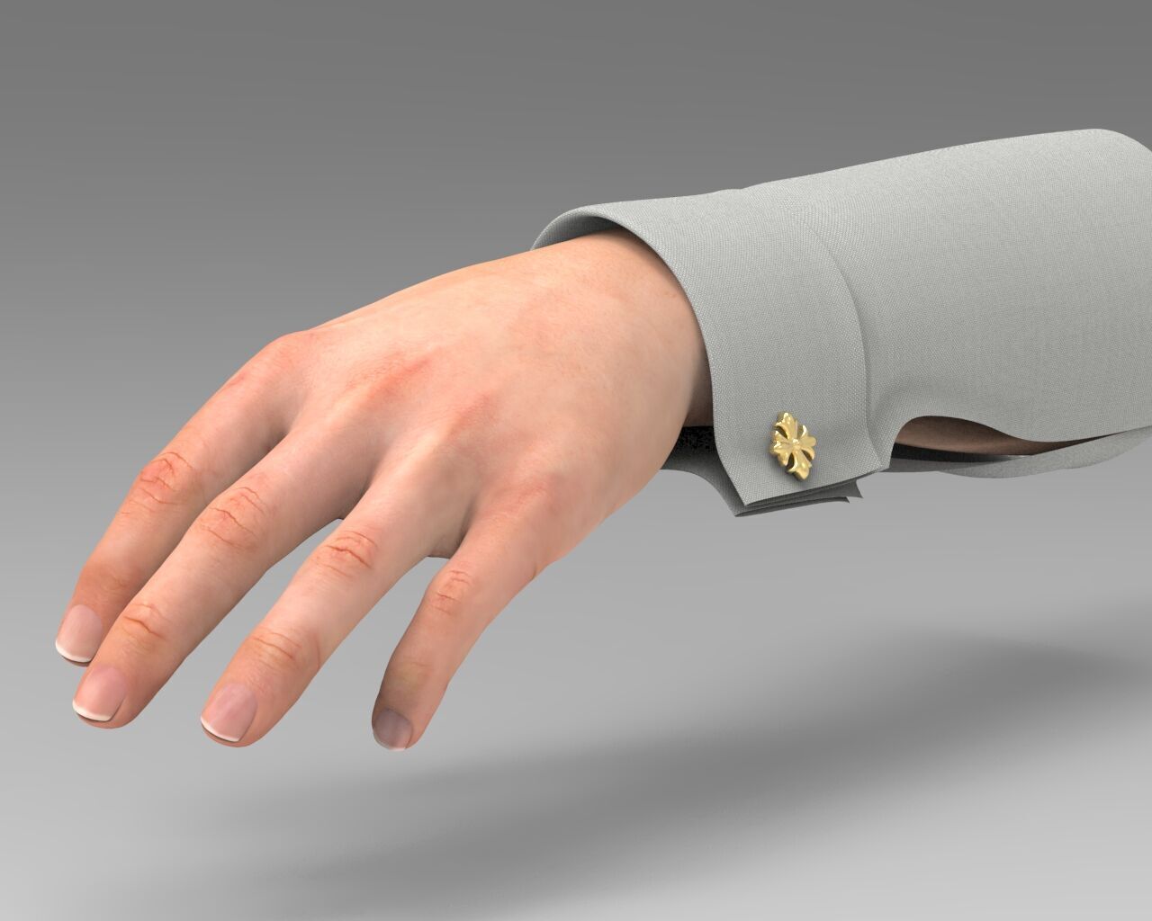 Cufflinks CF L 001 C1 3D print model_1