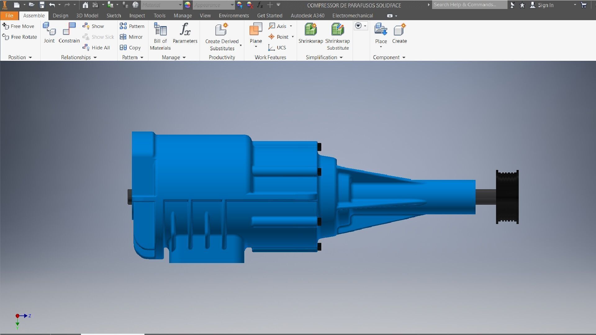 Engine COMPRESSOR 3d model 3D model_1