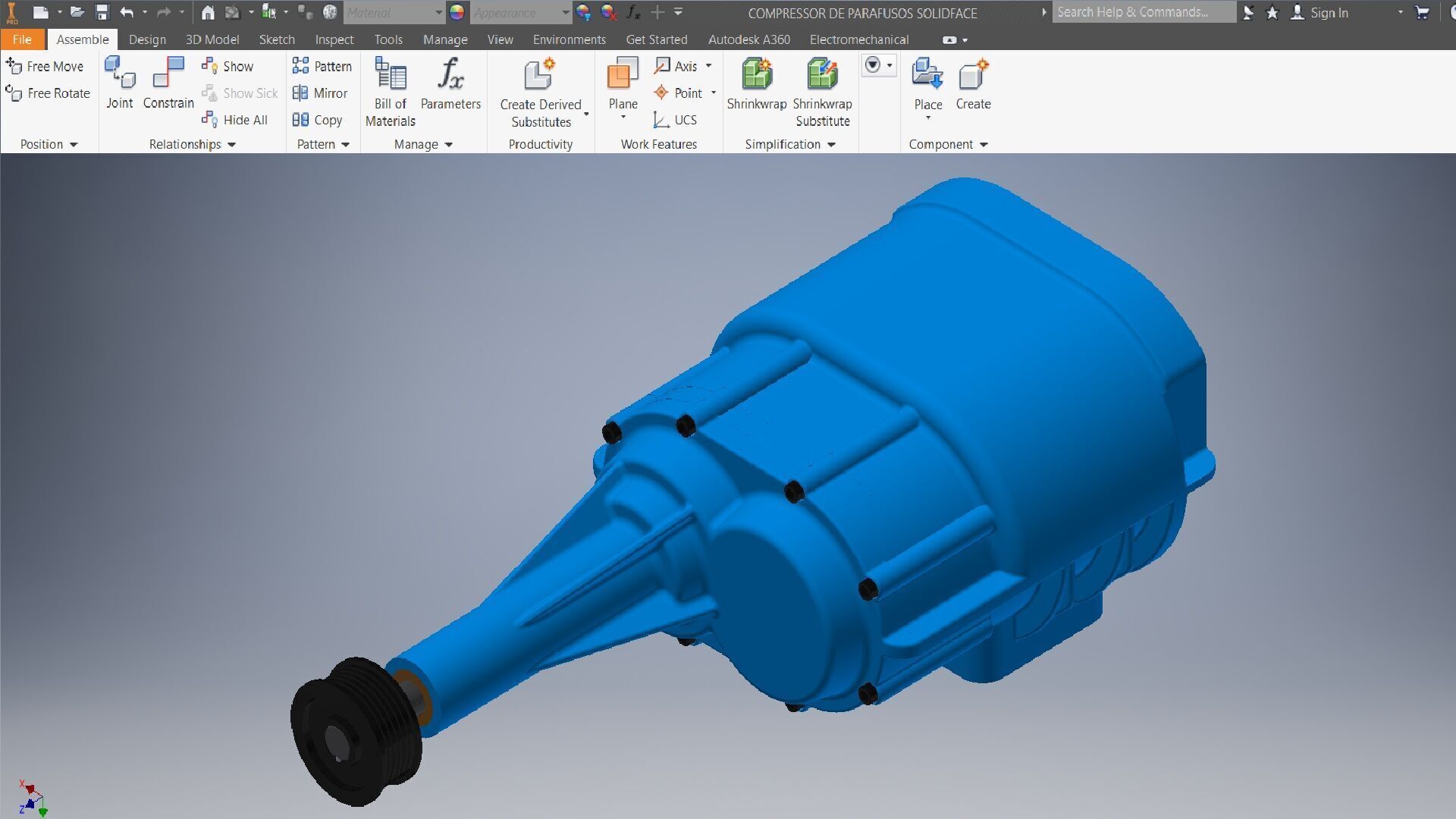 Engine COMPRESSOR 3d model 3D model_3