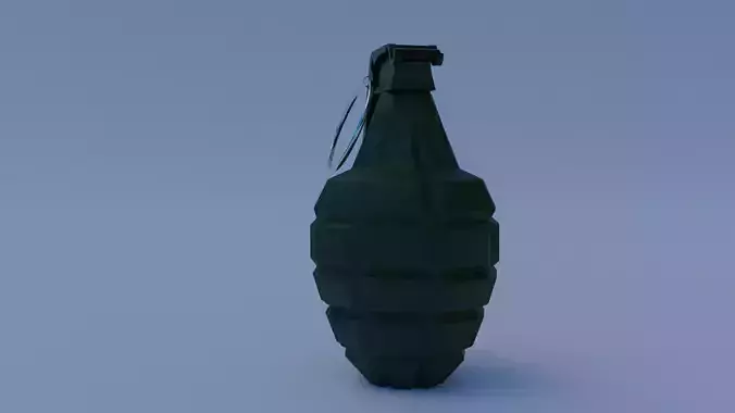 Realistic Grenade 3D Model