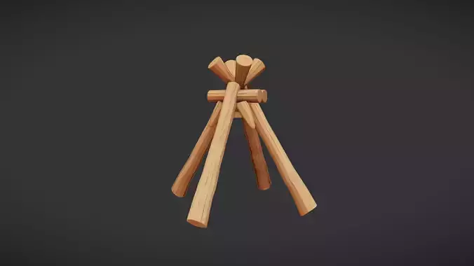 stacked wooden logs for a fire