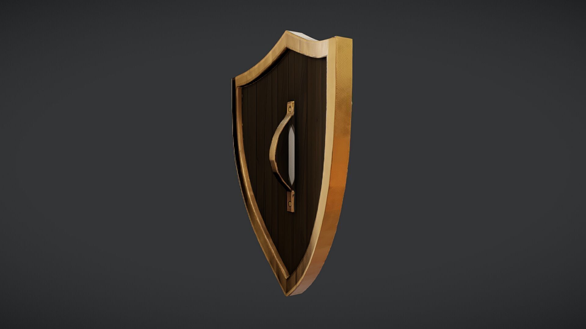 ornate medieval shield 2 3D model_3