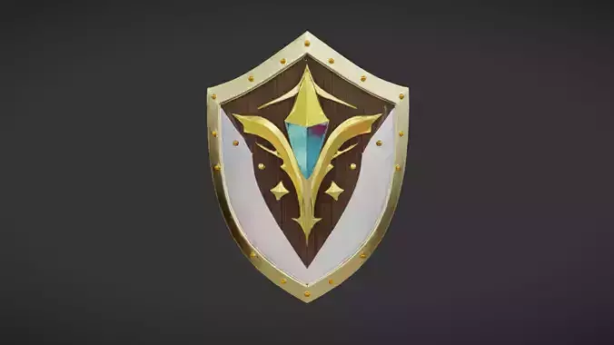 ornate medieval shield
