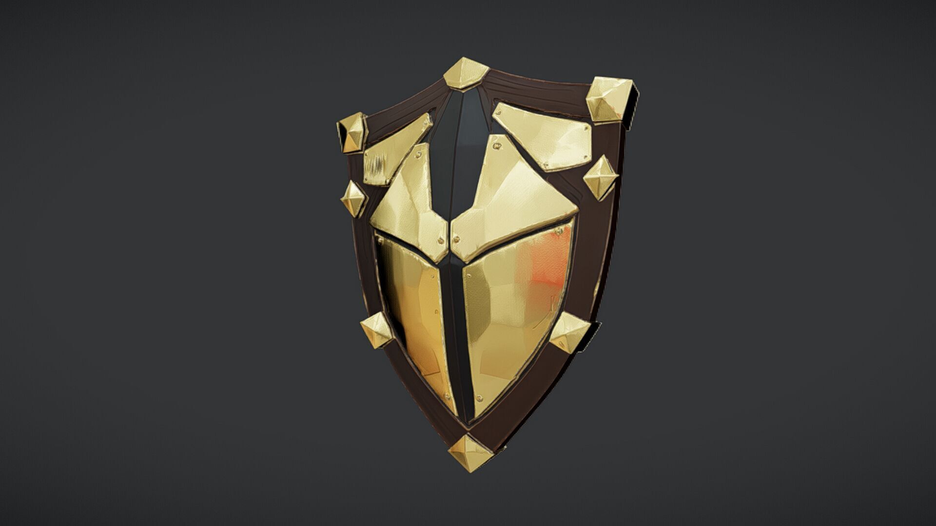 medieval-style shield 3D model_1