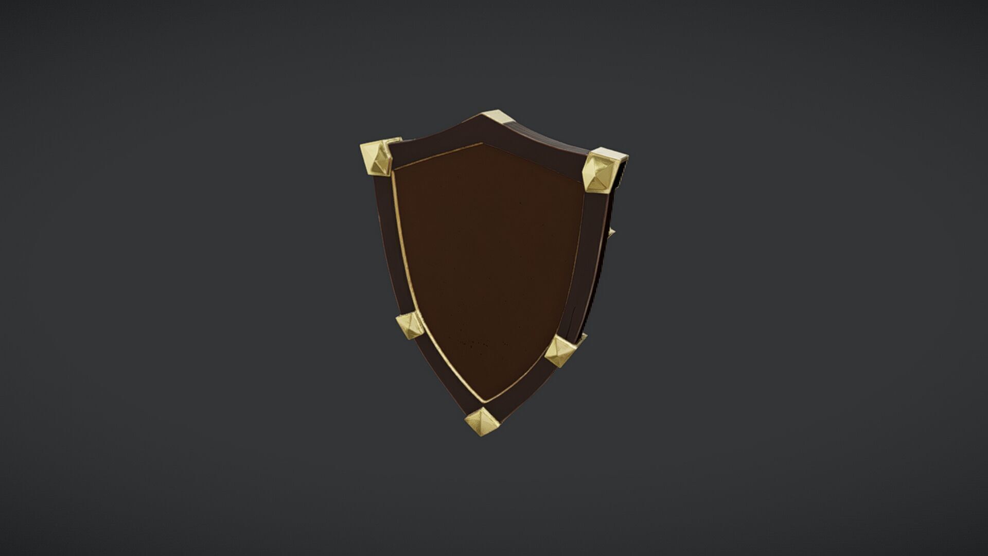 medieval-style shield 3D model_4