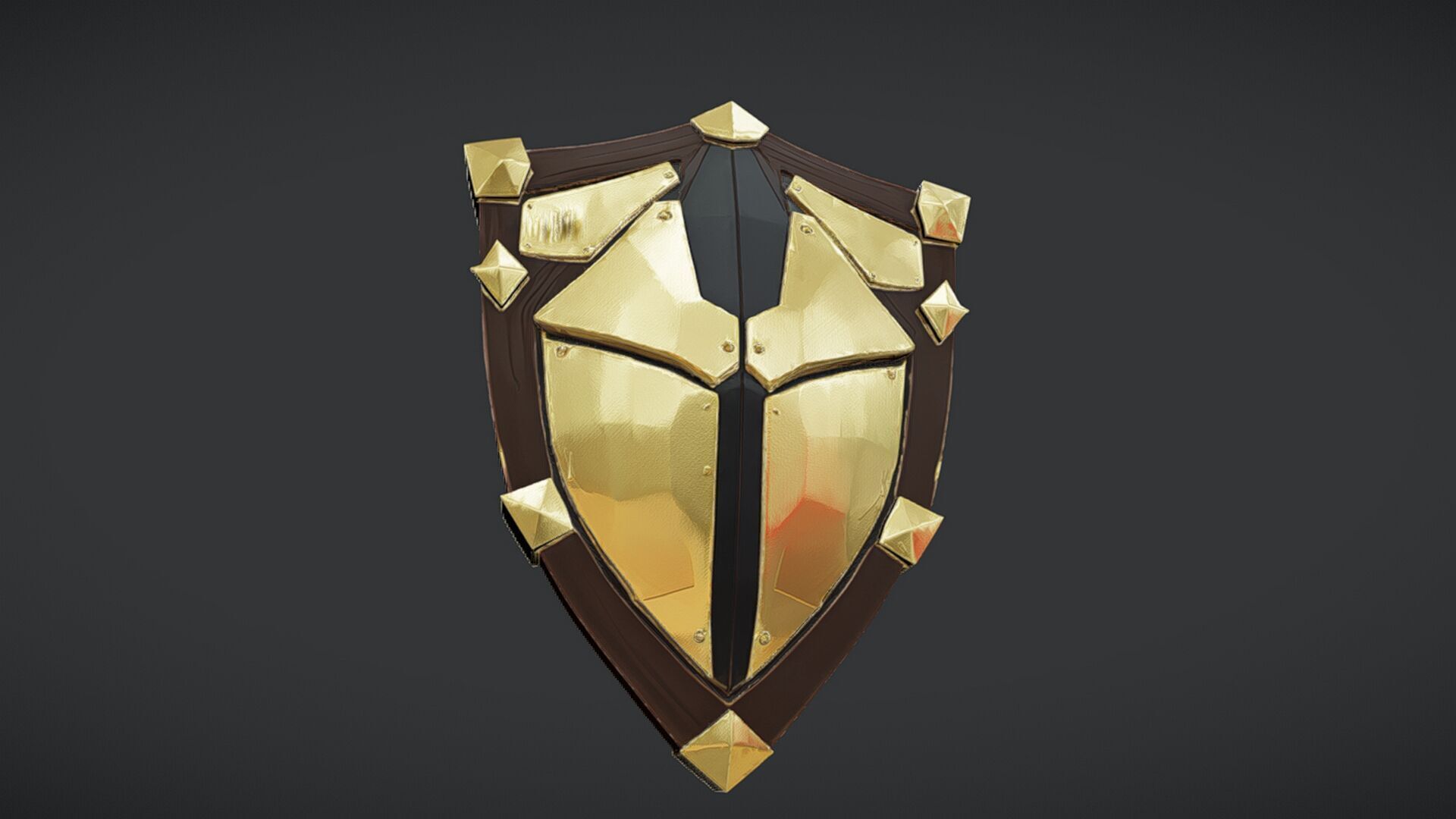 medieval-style shield 3D model_7