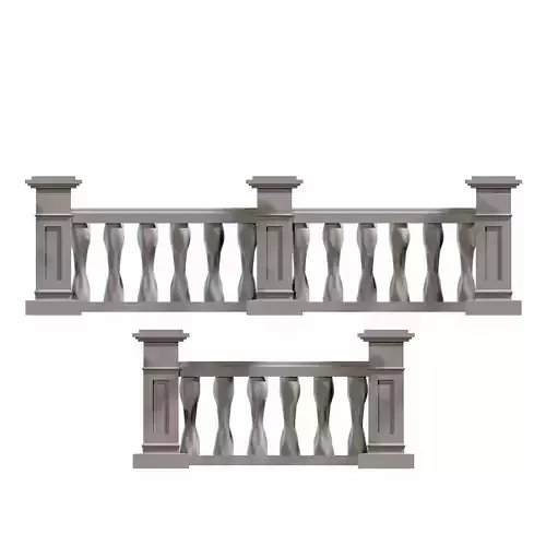 3D Concrete Balustrade v1 3D print model