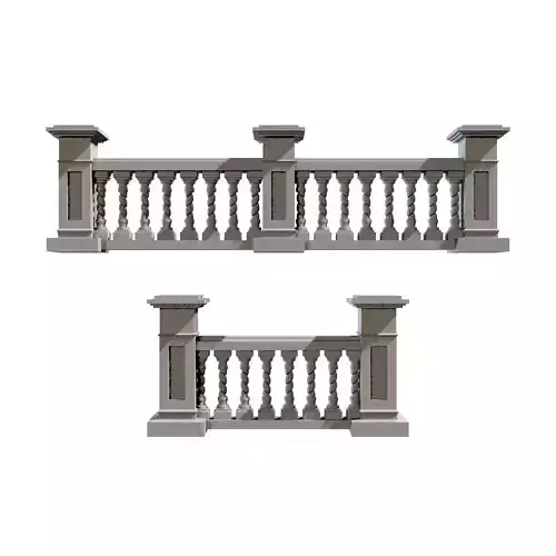 3D Concrete Balustrade 3D print model