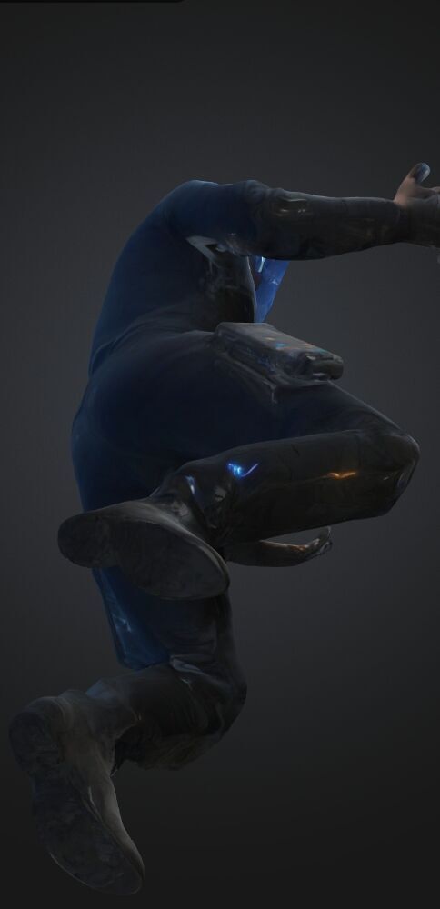 Future game player Low-poly 3D model_6