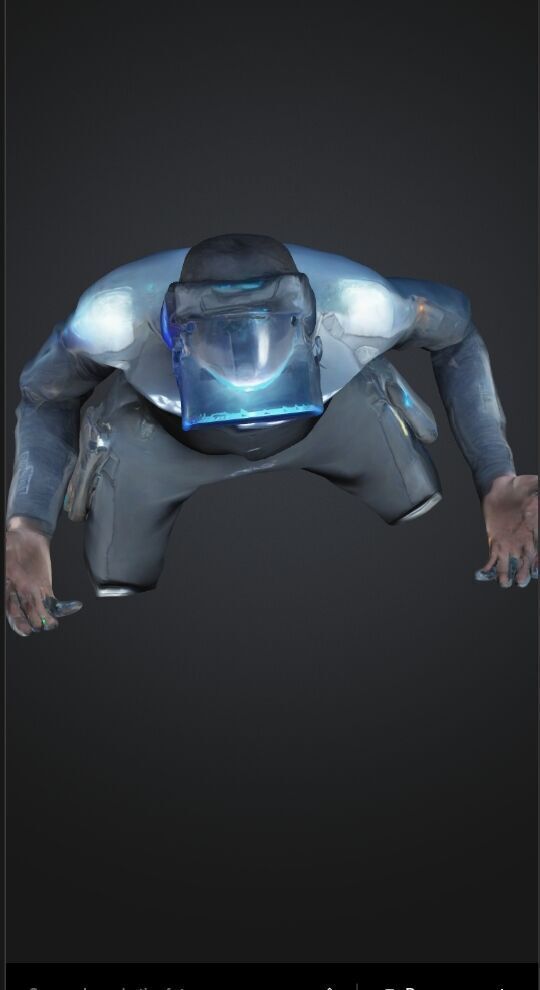 Future game player Low-poly 3D model_3