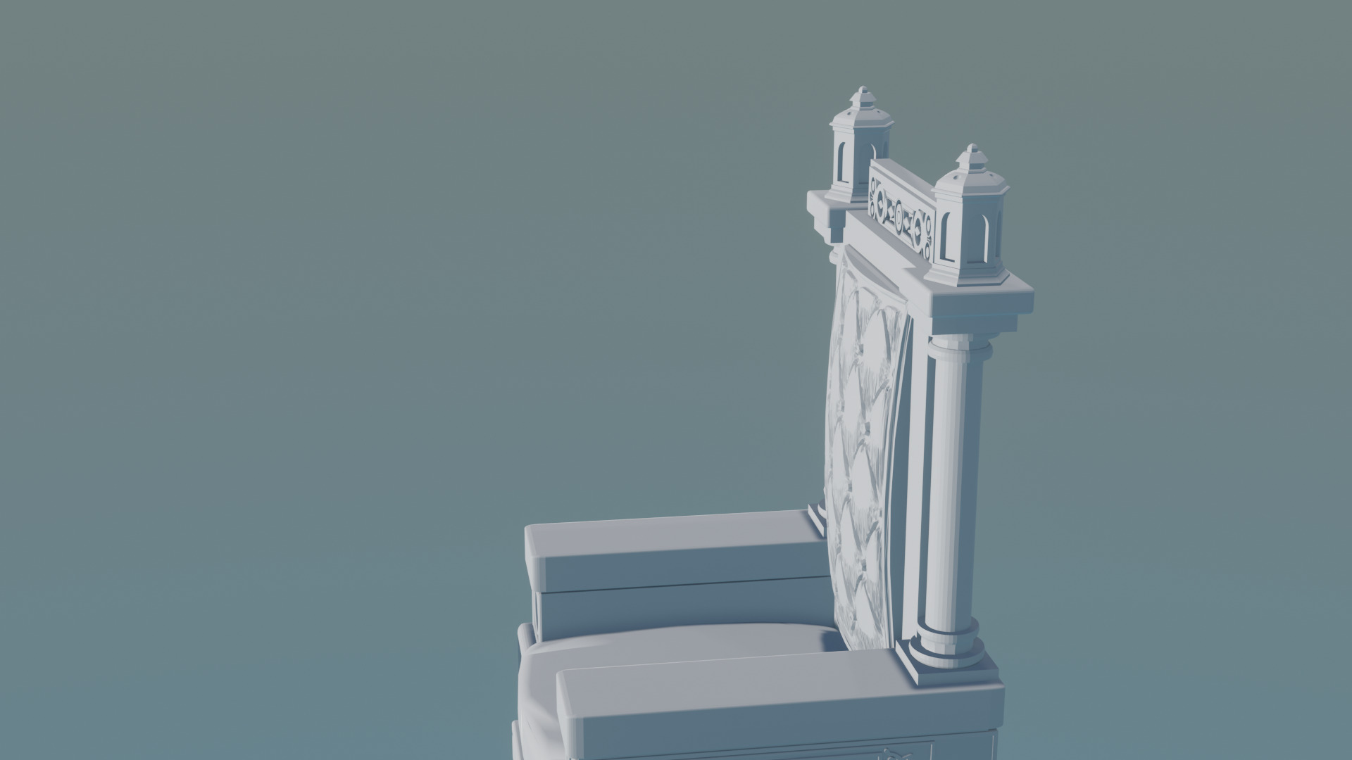 King is throne 3D print model_4