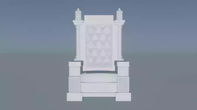 King is throne 3D print model