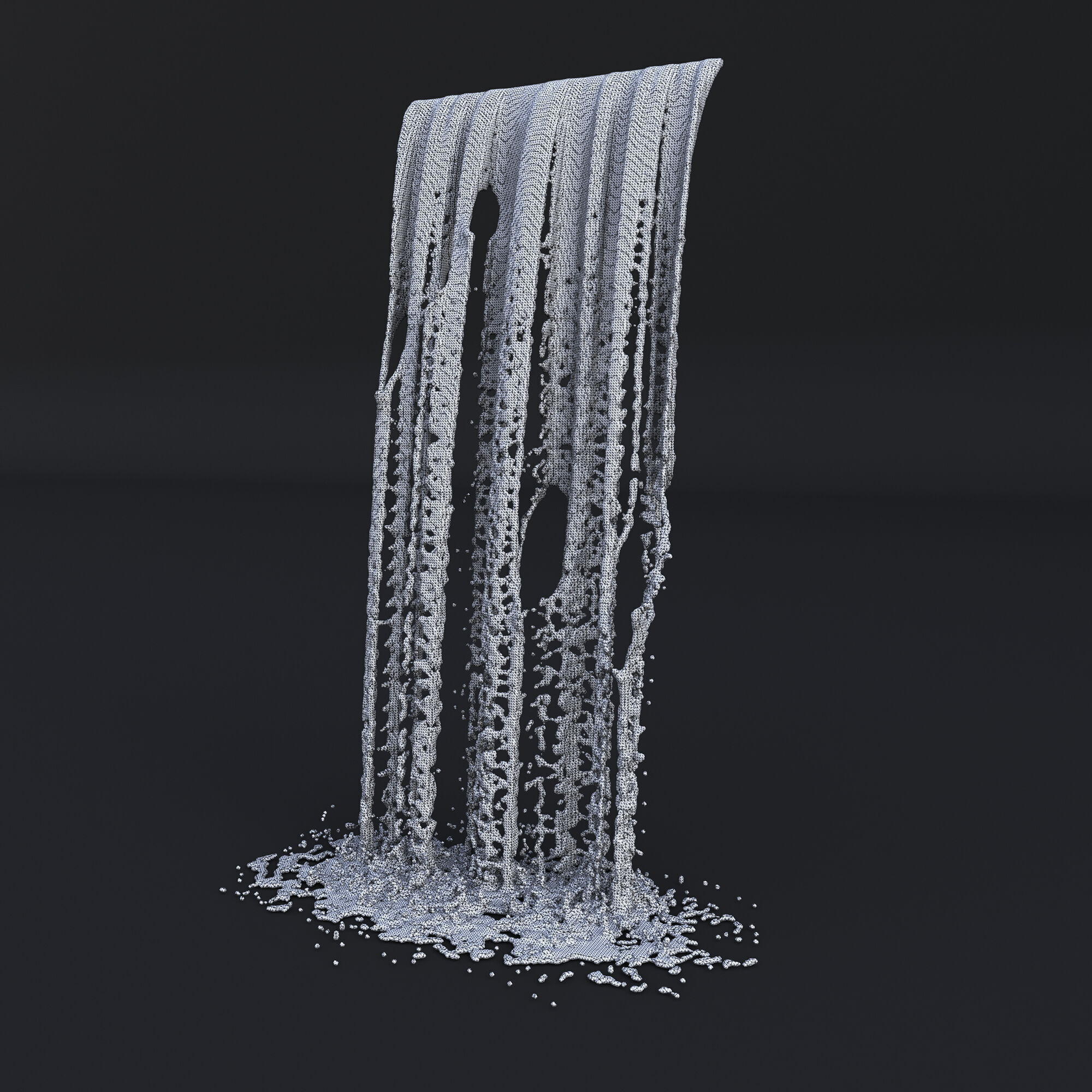 Two Animated Waterfalls  3D model_6