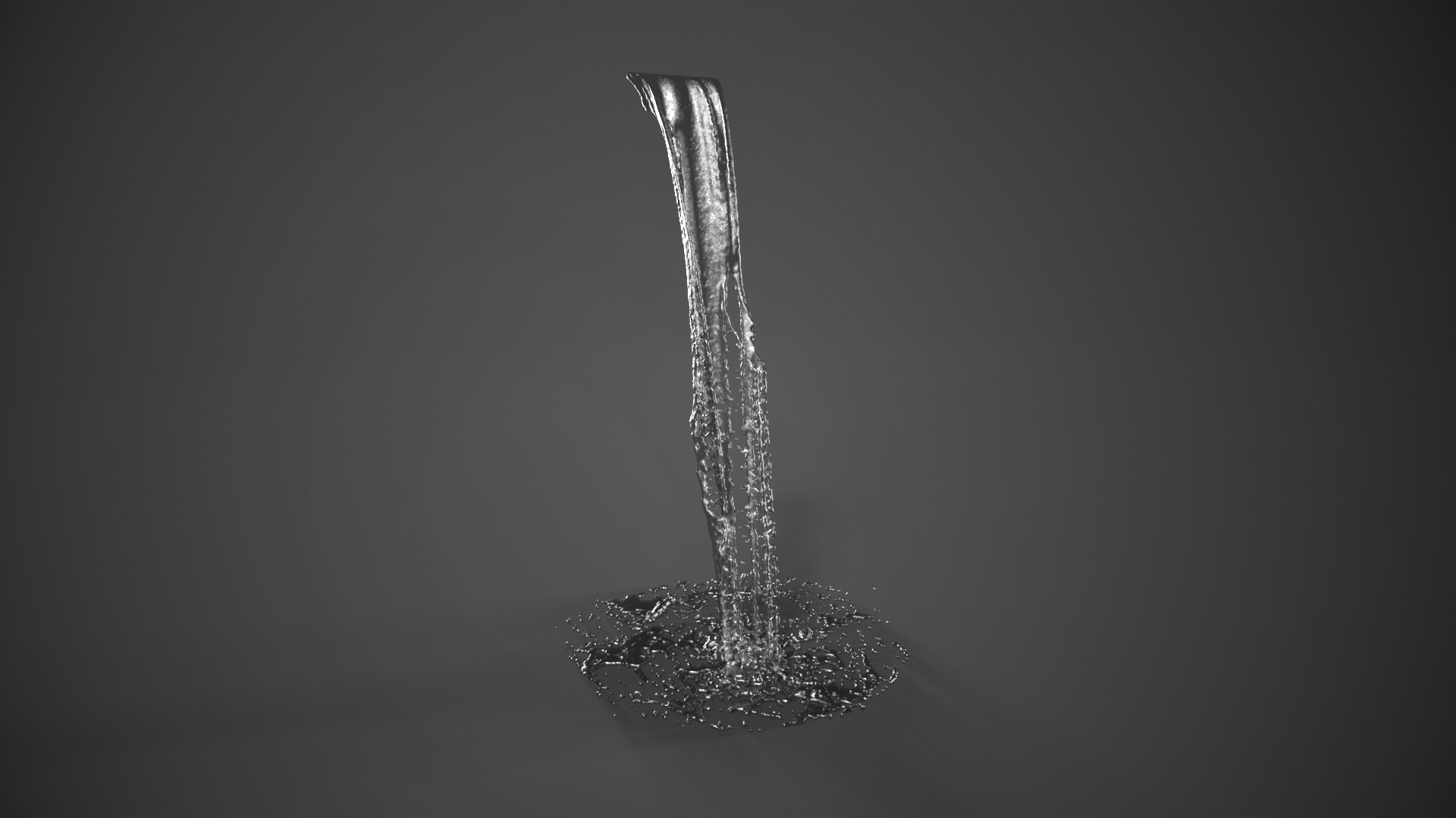 Two Animated Waterfalls  3D model_8