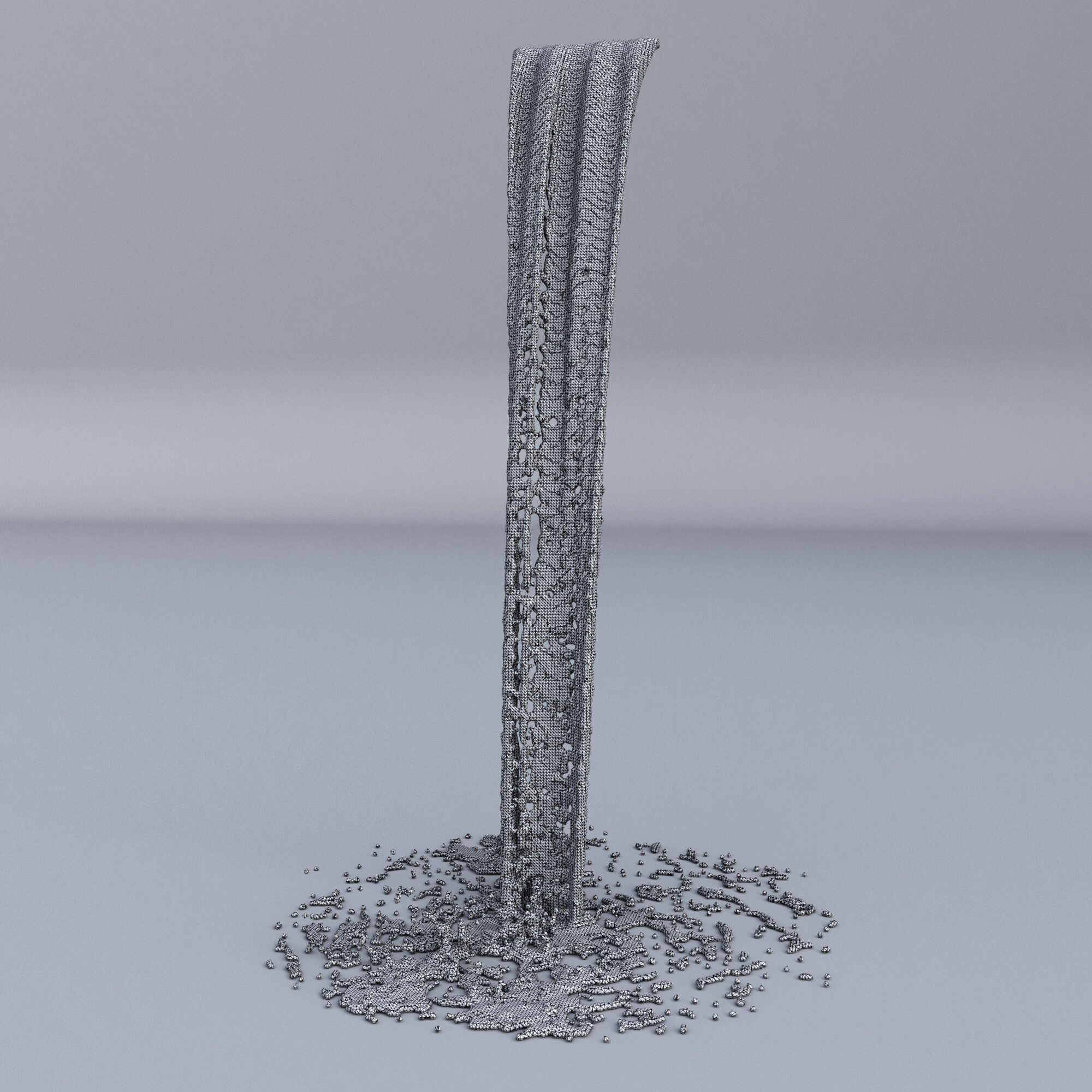 Two Animated Waterfalls  3D model_7