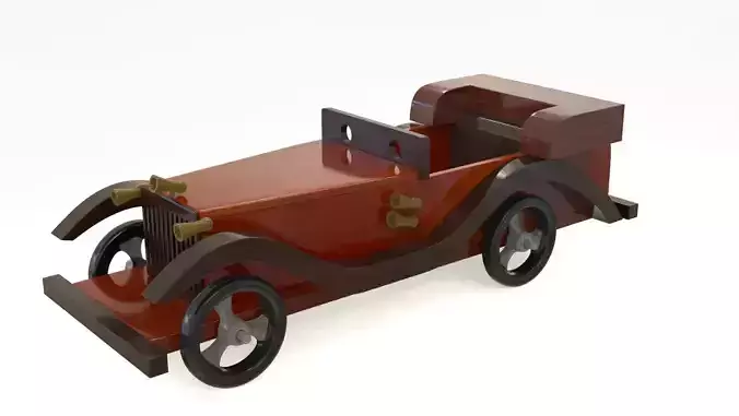 Wooden Showpiece Car