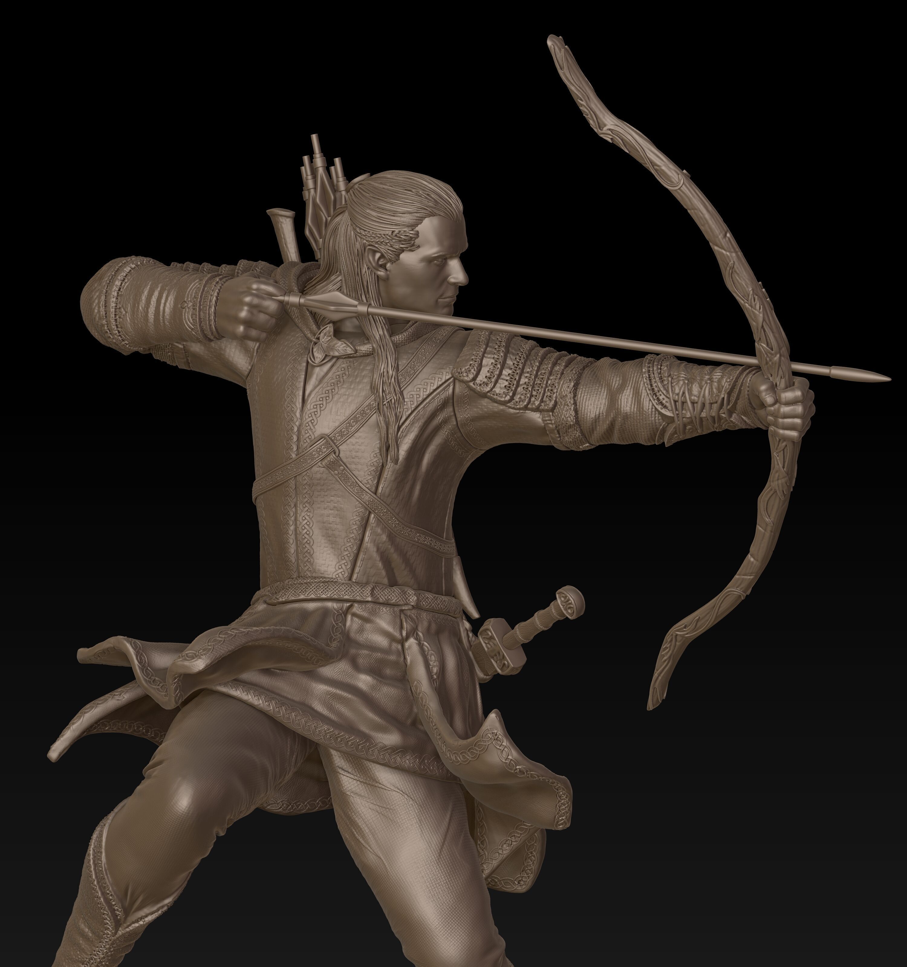 Legolas Elven Archer 3D print model_13