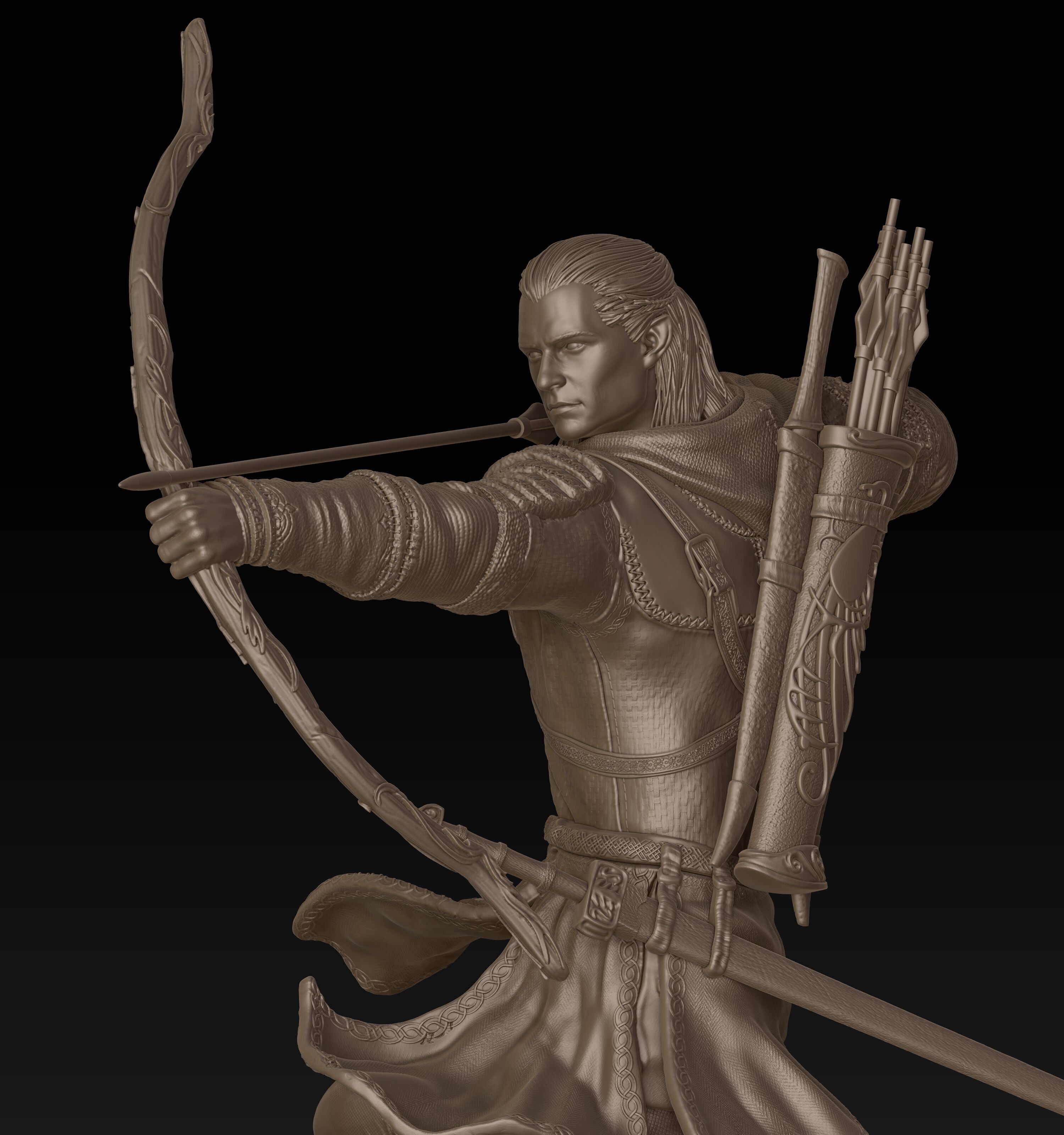 Legolas Elven Archer 3D print model_12
