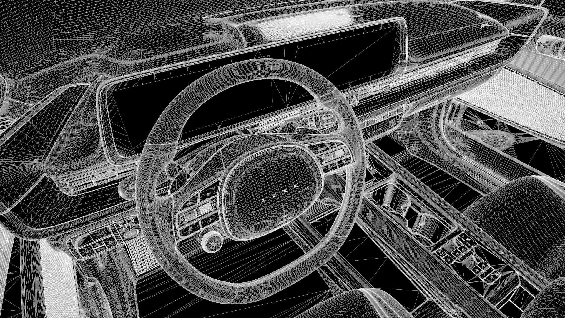 Ioniq 6 2024 -photoreal-Vray-Redshift-Unreal-Lightrigs included 3D model_17