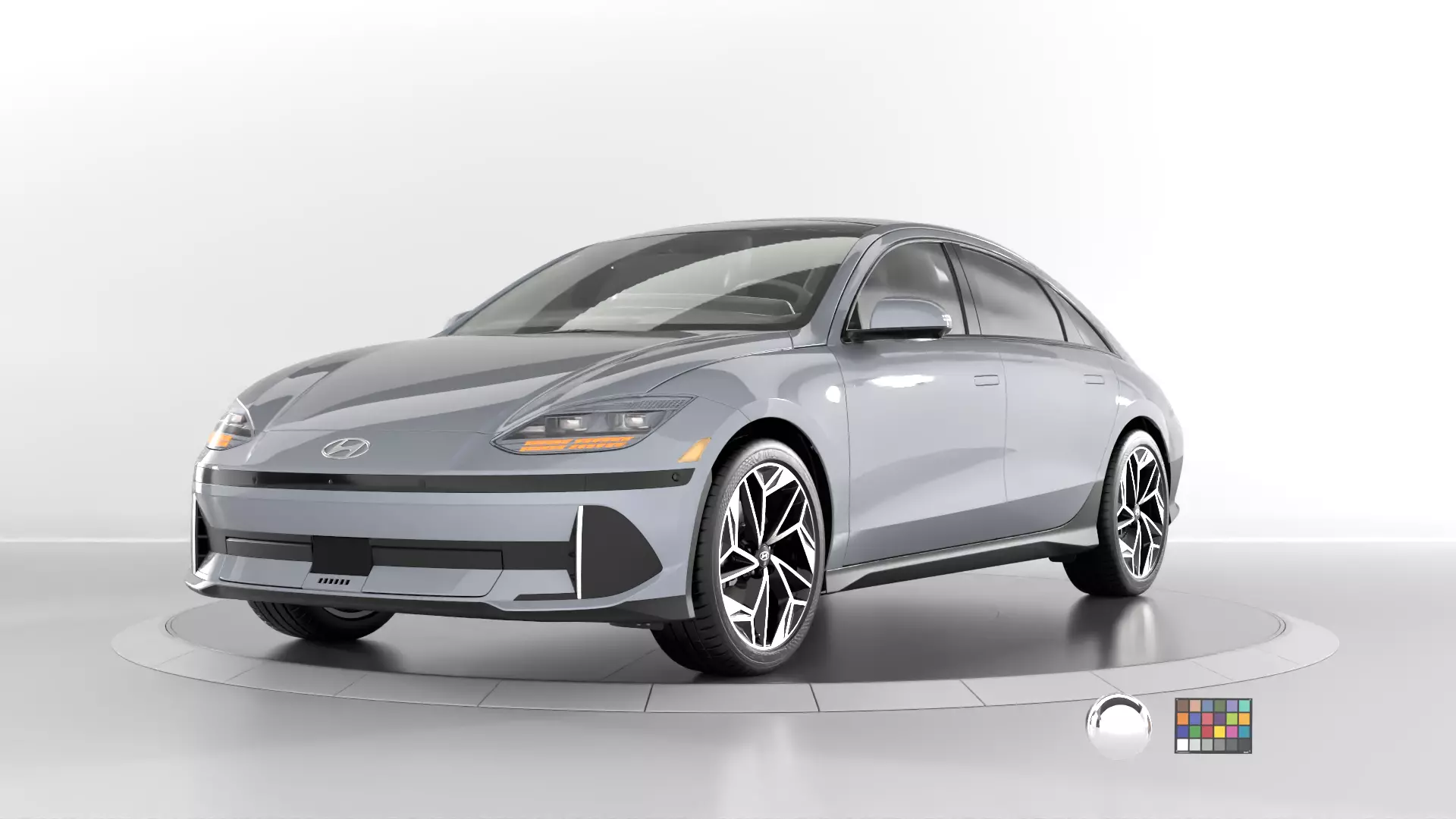 Ioniq 6 2024 -photoreal-Vray-Redshift-Unreal-Lightrigs included 3D model_0