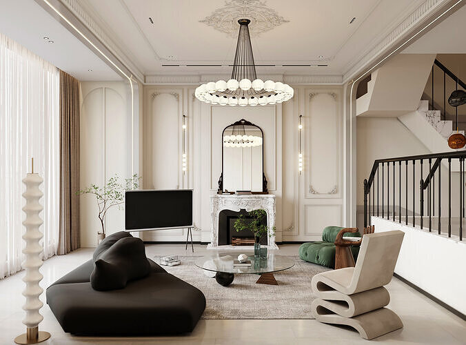  villa interior 3D model