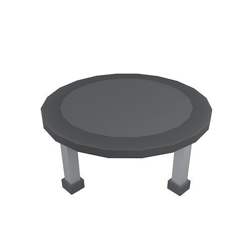 Trampoline v1 001 Low-poly 3D model