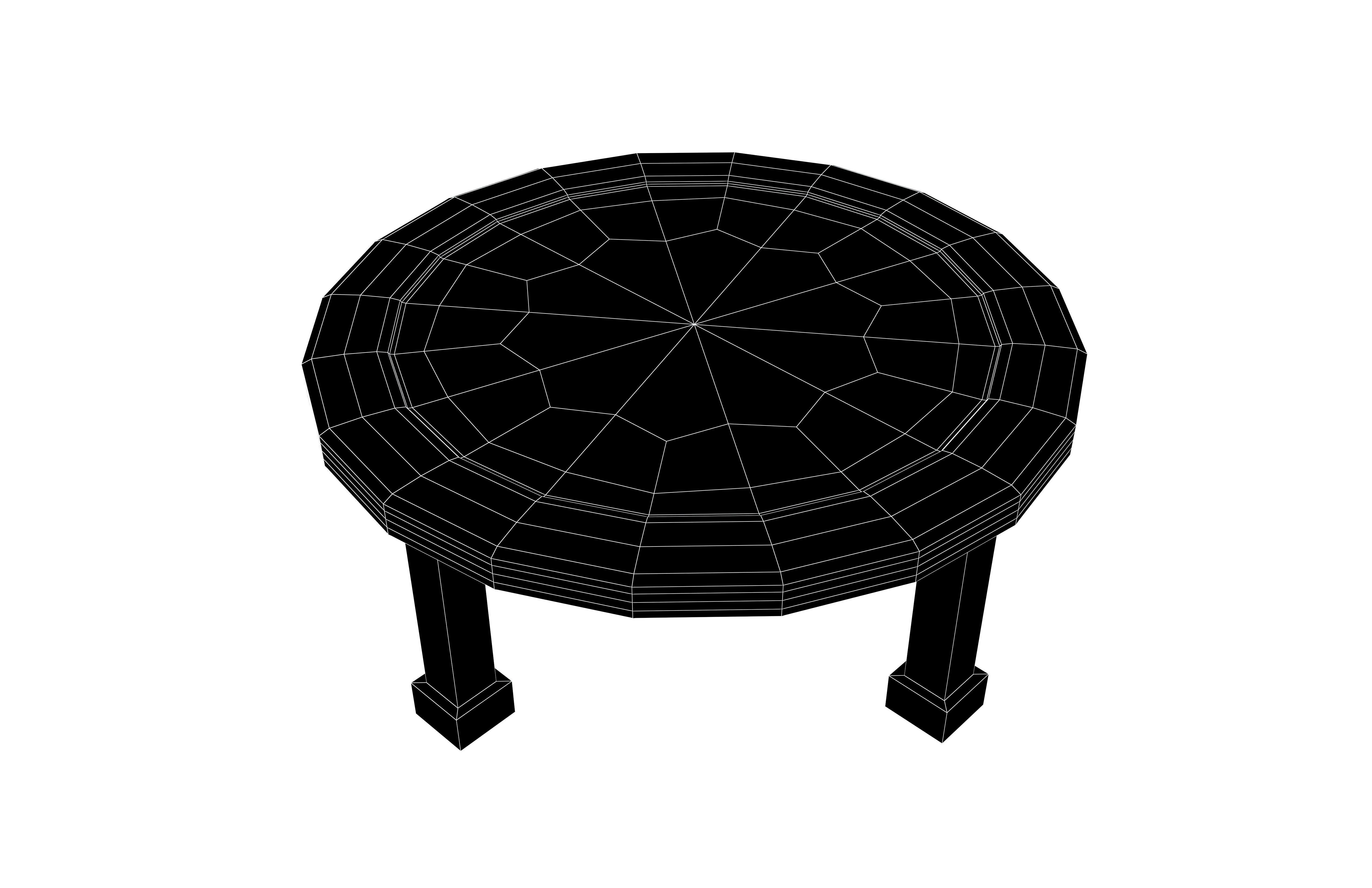 Trampoline v1 002 Low-poly 3D model_5