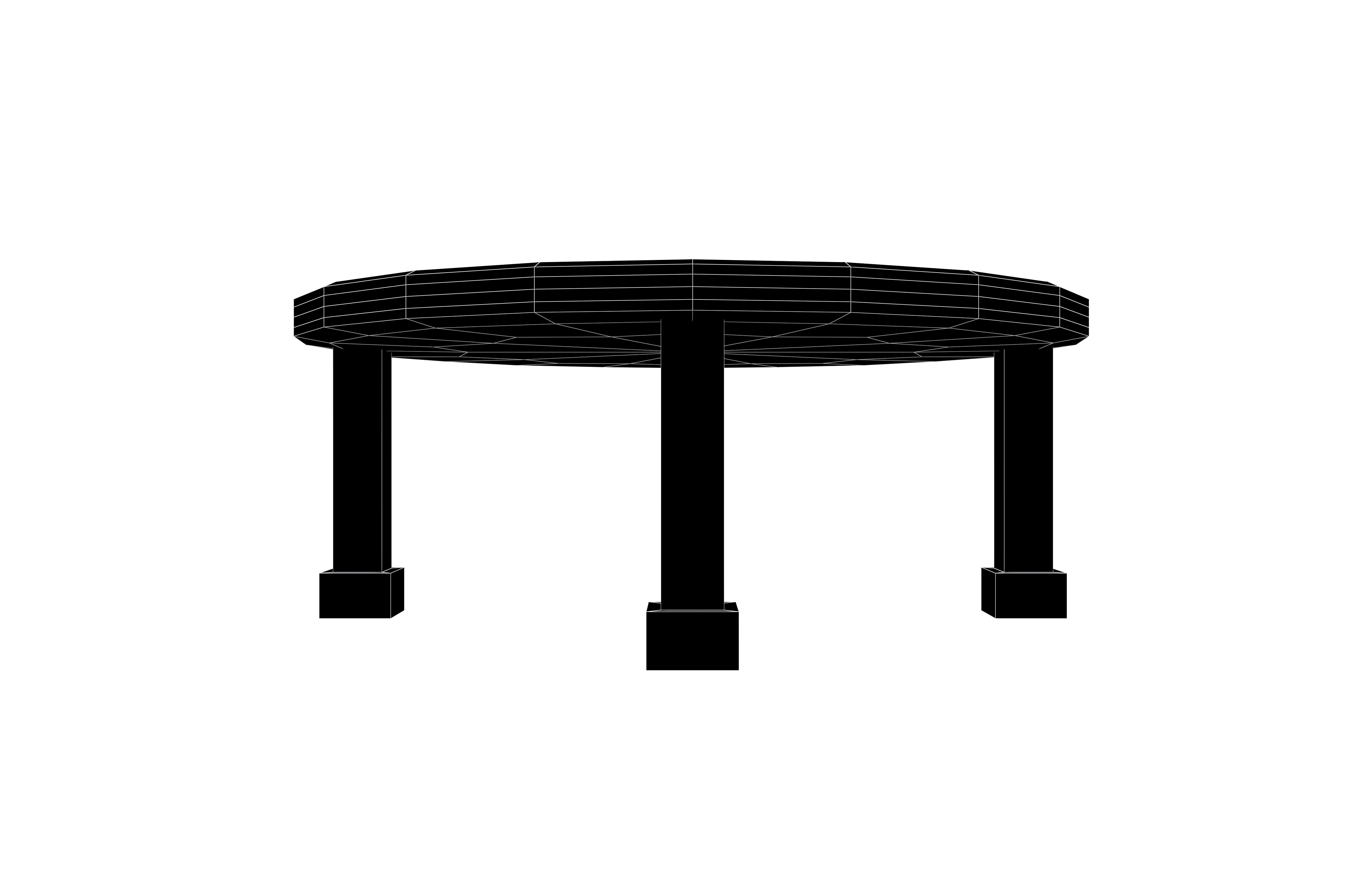 Trampoline v1 005 Low-poly 3D model_7