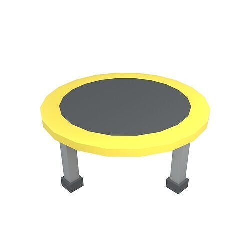 Trampoline v1 005 Low-poly 3D model