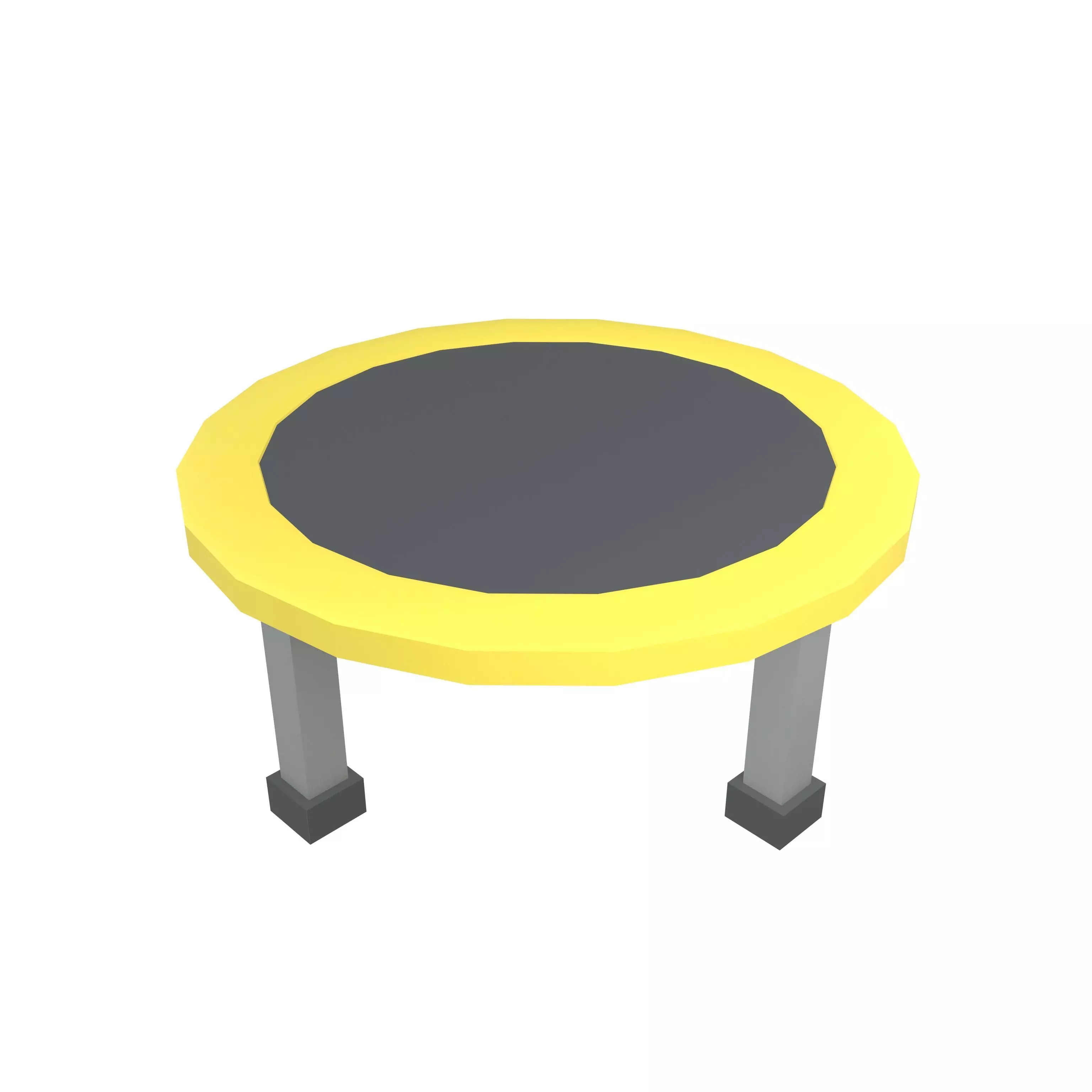Trampoline v1 005 Low-poly 3D model_0
