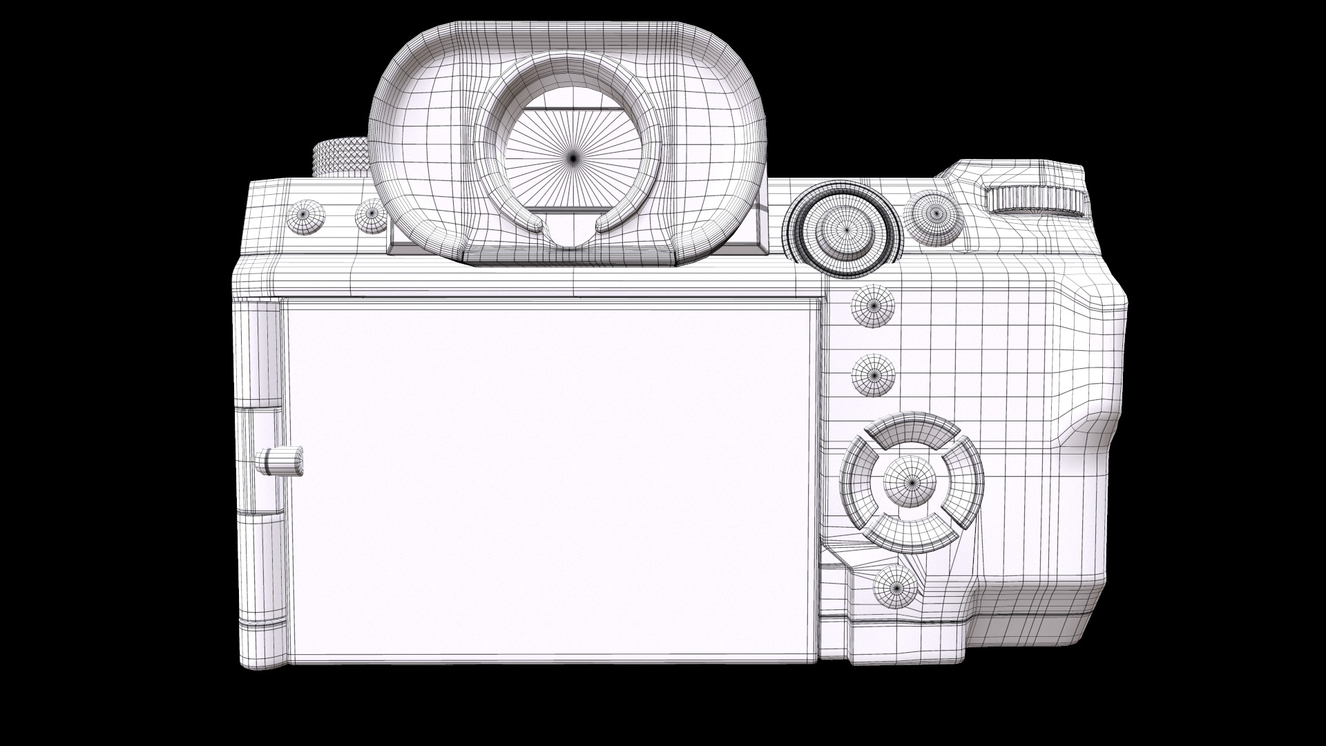 FUJIFILM X H2 XF16 80mm Kit Mirrorless Camera Low-poly 3D model_11