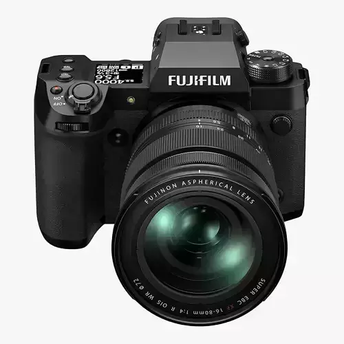FUJIFILM X H2 XF16 80mm Kit Mirrorless Camera Low-poly 3D model