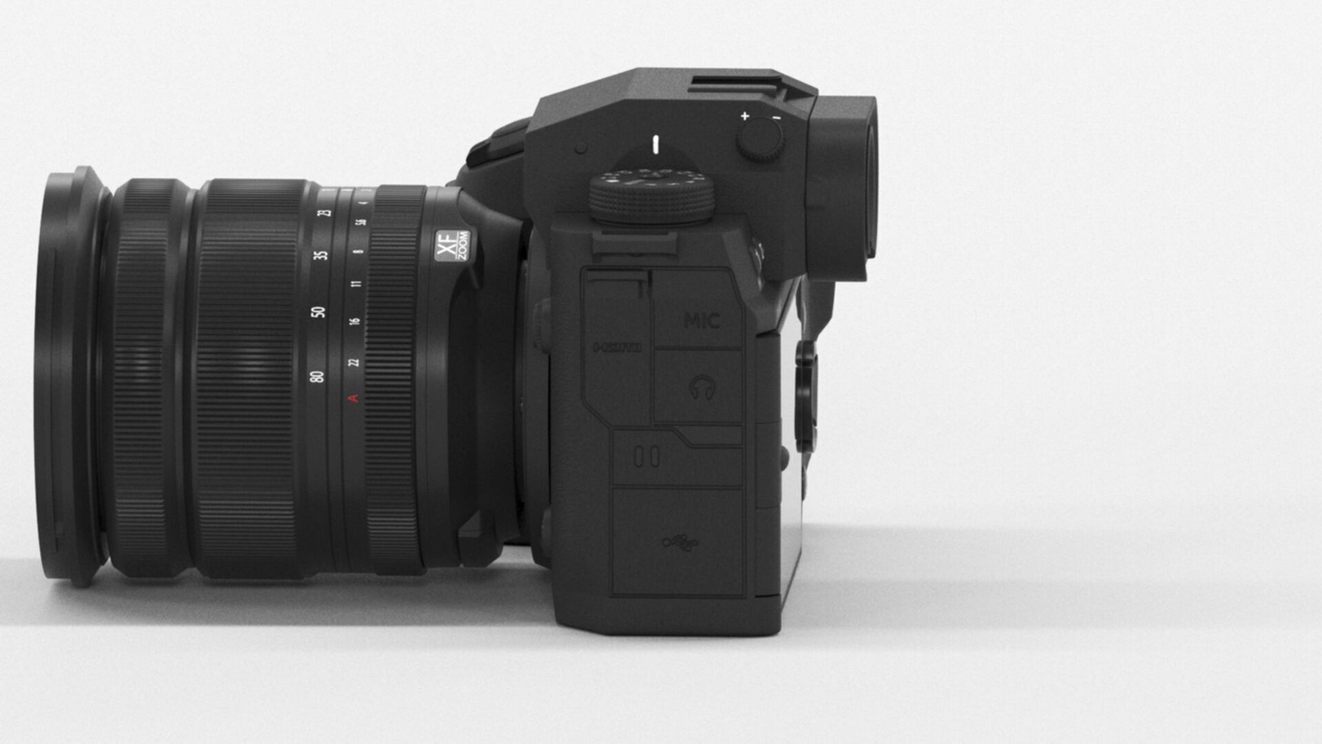 FUJIFILM X H2 XF16 80mm Kit Mirrorless Camera Low-poly 3D model_6